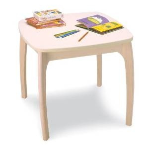 PINTOY Drewniane krzesełko Junior - różowe