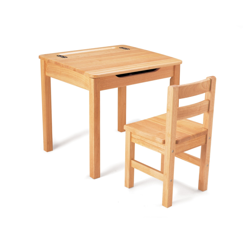 PINTOY Drewniane Biurko z krzesełkiem