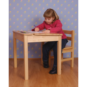 PINTOY Drewniane Biurko z krzesełkiem