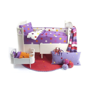 SMALLSTUFF Łóżeczko dla lalek - białe