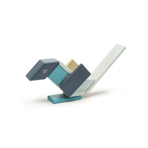 TEGU Drewniane klocki magnetyczne zestaw 14 elementów BLUES