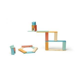 TEGU Drewniane klocki magnetyczne zestaw 24 elementy SUNSET