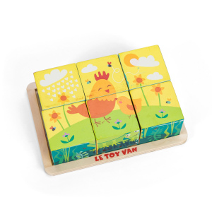 LE TOY VAN Drewniane klocki "Cztery pory roku"