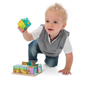 LE TOY VAN Drewniane klocki "Cztery pory roku"