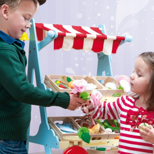 LE TOY VAN Drewniany sklep - stragan z akcesoriami