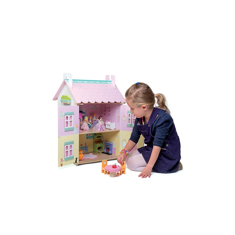 LE TOY VAN Drewniany domek dla lalek z akcesoriami