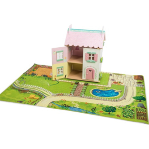 LE TOY VAN Drewniany domek dla lalek z akcesoriami