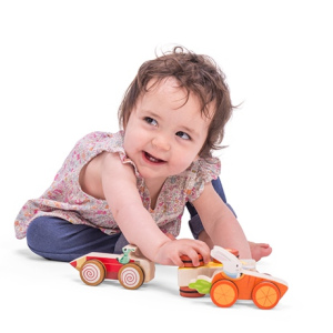 LE TOY VAN Drewniane autko królik