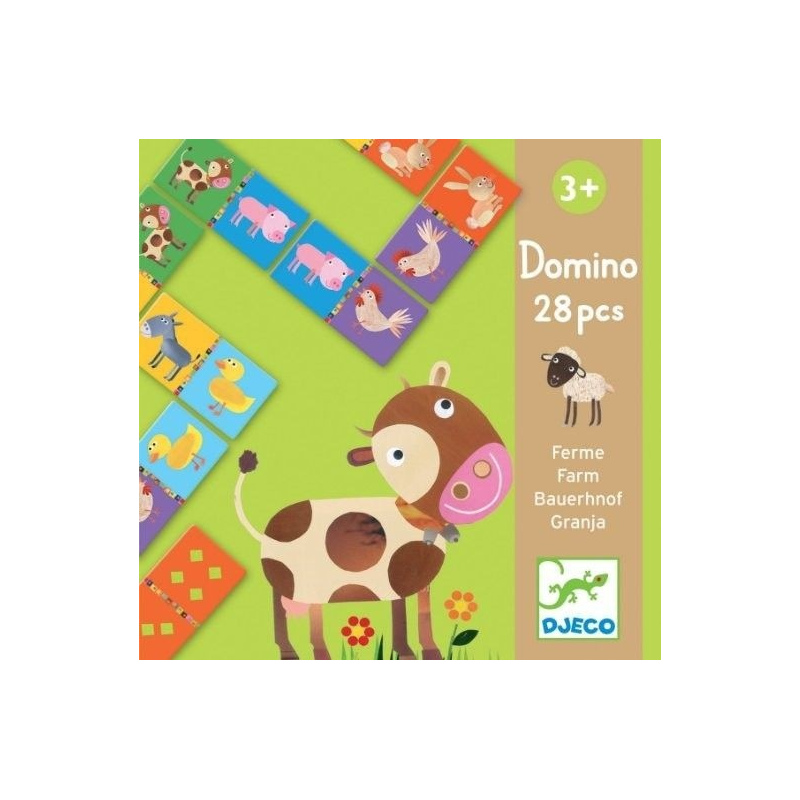 DJECO Domino Zwierzątka Farma