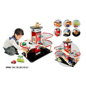 I'M TOY Drewniany garaż, parking wielopoziomowy