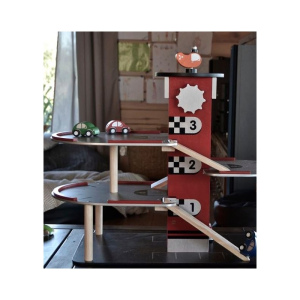 I'M TOY Drewniany garaż, parking wielopoziomowy