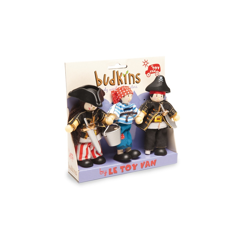 LE TOY VAN Figurki piratów Sammy, Jakub oraz chłopiec pokładowy