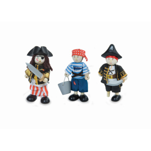 LE TOY VAN Figurki piratów Sammy, Jakub oraz chłopiec pokładowy