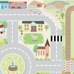 LE TOY VAN Mata edukacyjna - Miasto 120 x 80