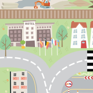 LE TOY VAN Mata do zabawy - Lotnisko 120 x 80