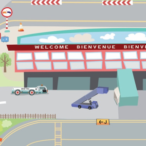 LE TOY VAN Mata do zabawy - Lotnisko 120 x 80