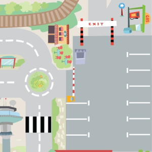 LE TOY VAN Mata do zabawy - Lotnisko 120 x 80