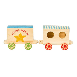 MAILEG Dwa mini wagony cyrkowe dla myszek 