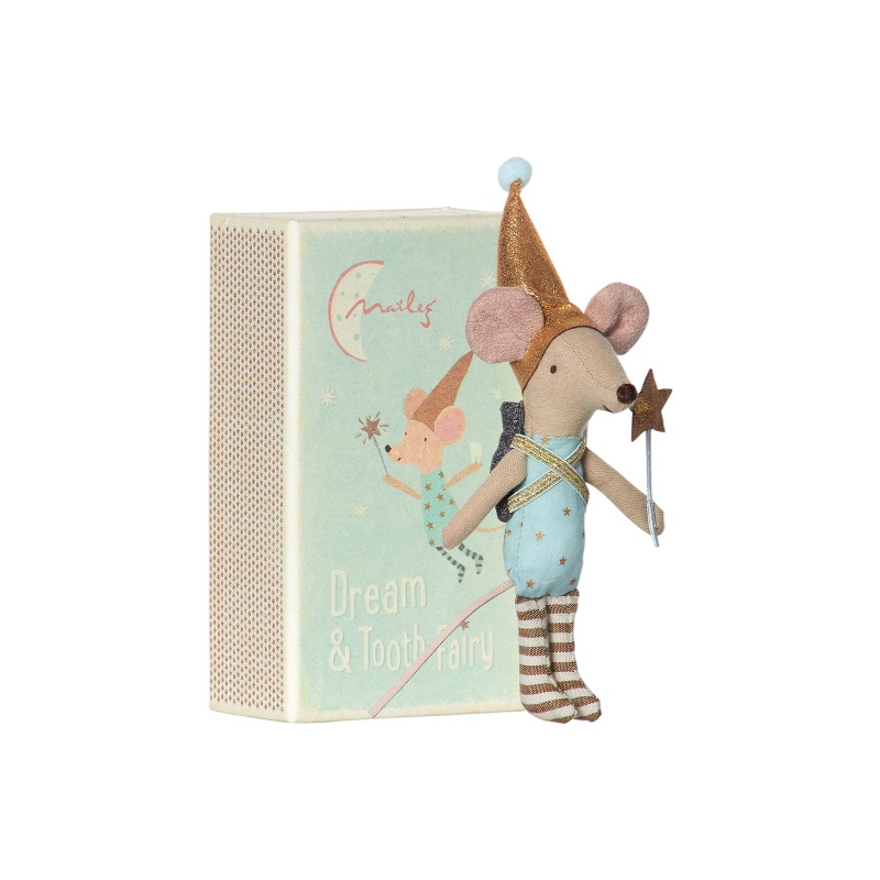 MAILEG Myszka Wróżka Zębuszka w pudełeczku - chłopiec