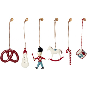 MAILEG  Dekoracje świąteczne w pudełku - 6 szt.