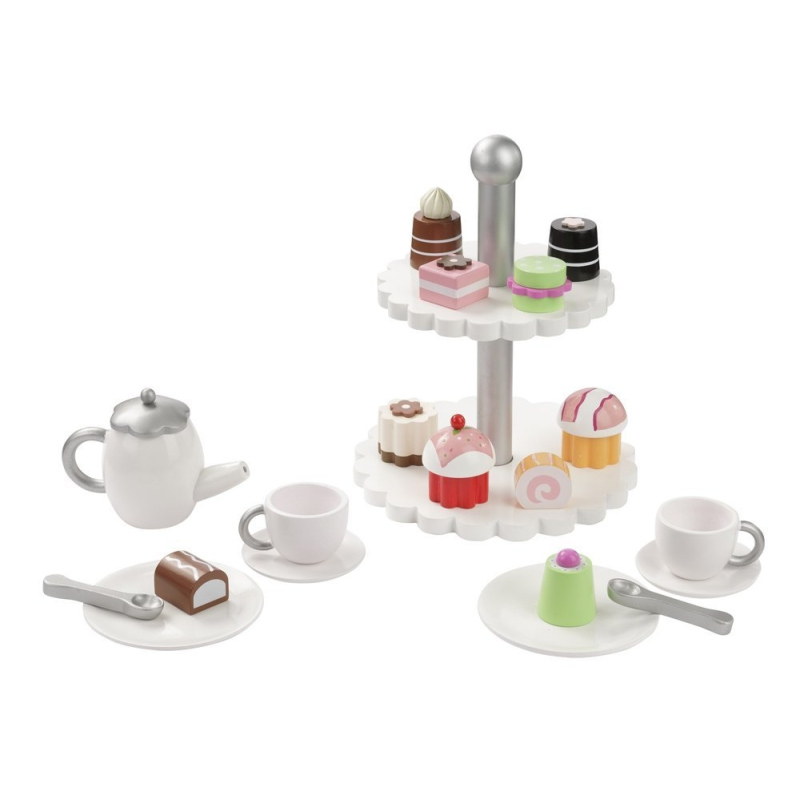 HOWA Zestaw kawowy z paterą i ciasteczkami