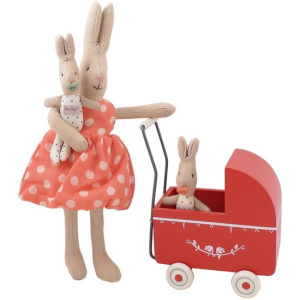 MAILEG drewniany wózek dla myszek i króliczków