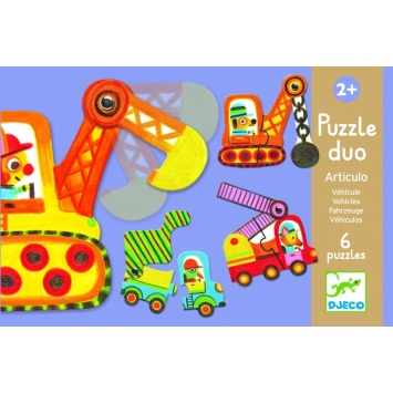 DJECO Puzzle Duo Pojazdy