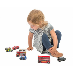 LE TOY VAN Zestaw drewnianych pojazdów - London Car Set