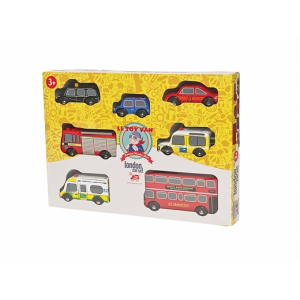LE TOY VAN Zestaw drewnianych pojazdów - London Car Set