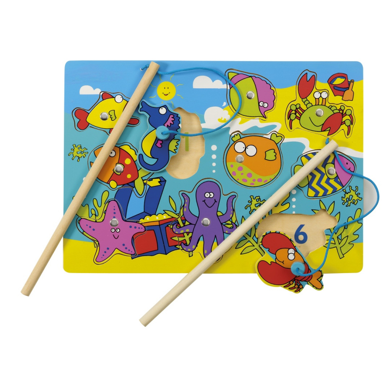 TIDLO Puzzle magnetyczne "Łowienie rybek"