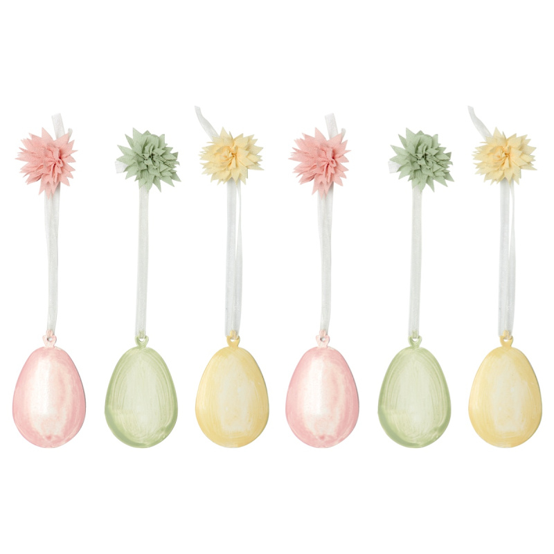 MAILEG Metalowe zawieszki Jajka w pudeleczku - 6szt.