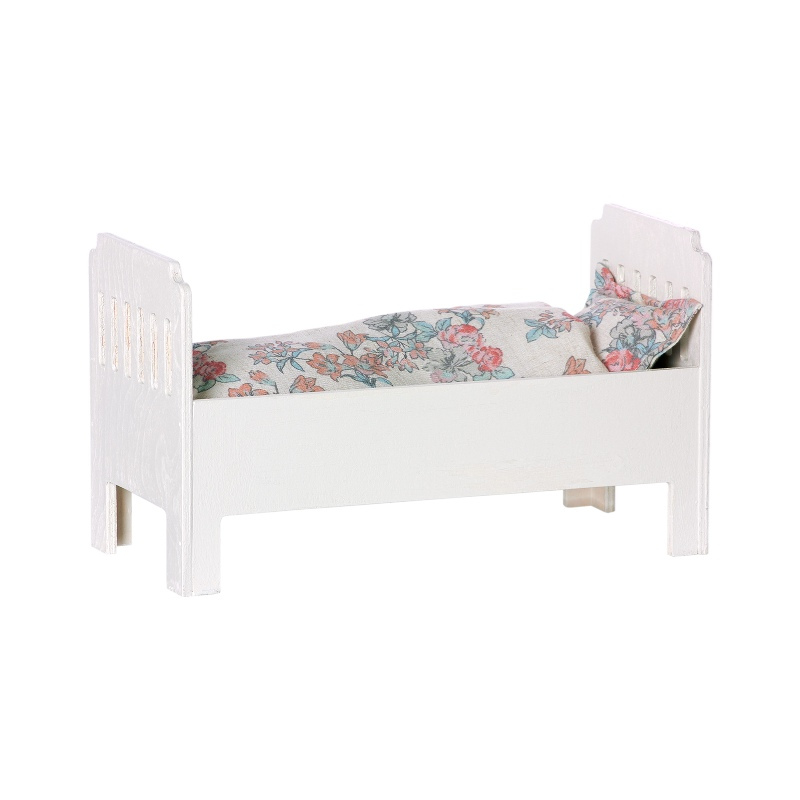 MAILEG drewniane łóżeczko białe