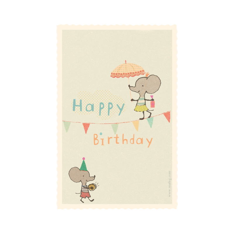 Kartka urodzinowa Myszki