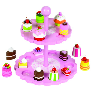 TIDLO Dwupoziomowa patera z ciasteczkami