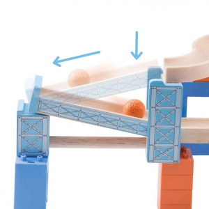 WONDERWORLD Kulodrom Trix Track - Zestaw Flipping Bridge