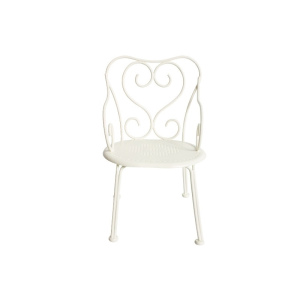MAILEG Metalowe romantyczne Krzesełko -  białe