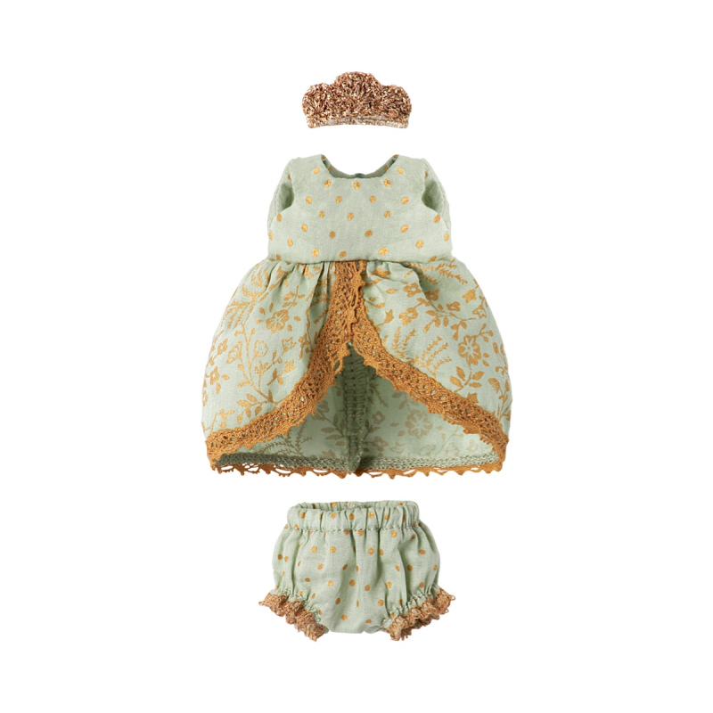 MAILEG Strój księżniczki dla myszki, miętowy