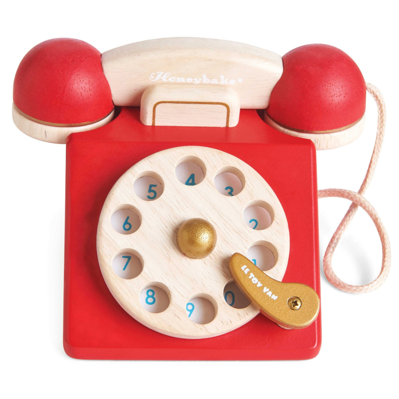 LE TOY VAN Drewniany telefon w stylu vintage