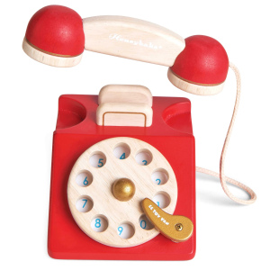 LE TOY VAN Drewniany telefon w stylu vintage