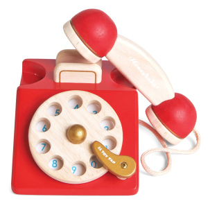 LE TOY VAN Drewniany telefon w stylu vintage