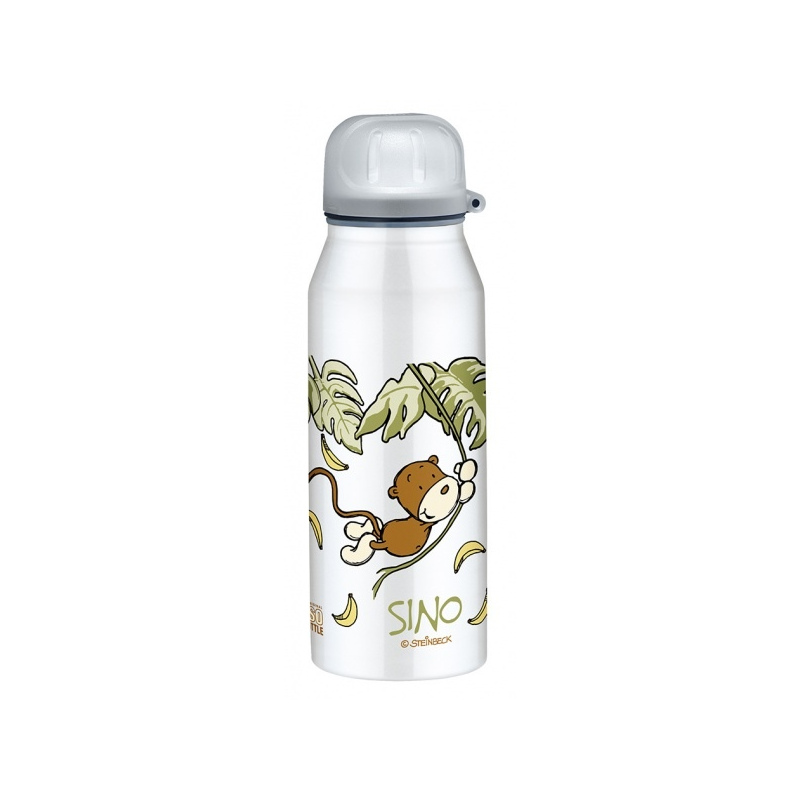 ALFI isoBottle Bidon z termoizolacją 0,35l "Biały z małpką"