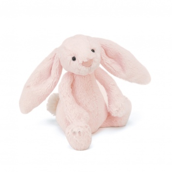 JELLYCAT Króliczek - grzechotka Bashful Pink Bunny