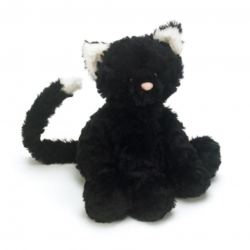 JELLYCAT Czarny kotek Fuddlewuddle - średni