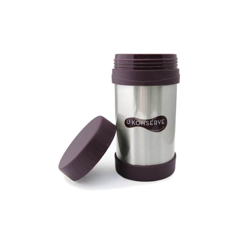 U KONSERVE Pojemnik na żywność z termoizolacją - bakłażanowy