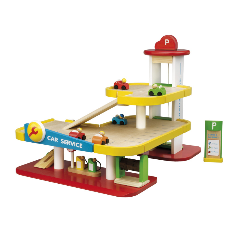 TIDLO Drewniany garaż, parking wielopoziomowy