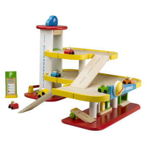 TIDLO Drewniany garaż, parking wielopoziomowy