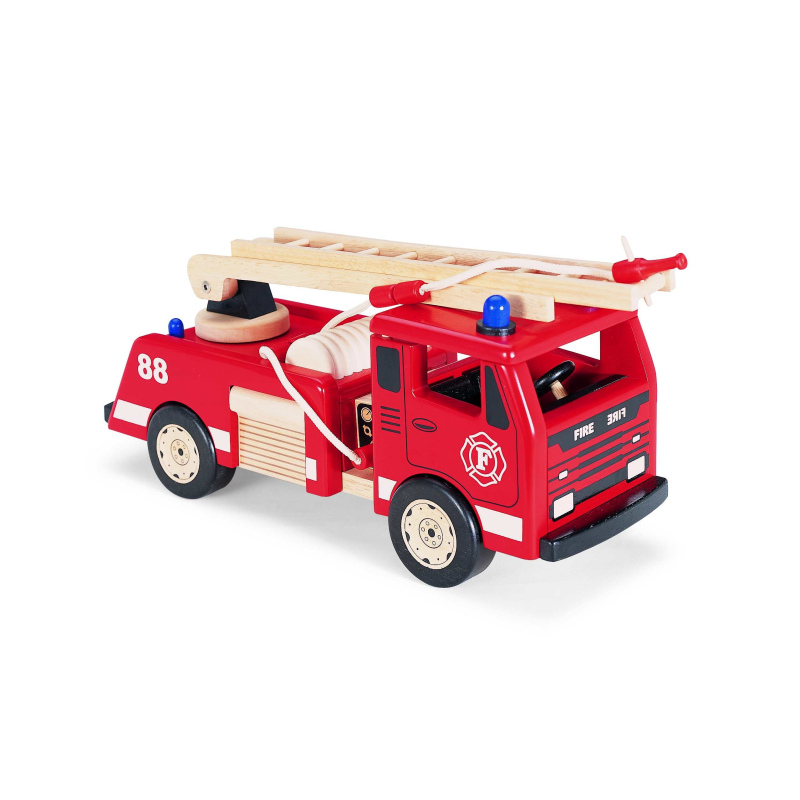 PINTOY Drewniany wóz strażacki