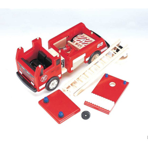 PINTOY Drewniany wóz strażacki