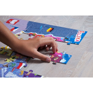 ZUZU TOYS Puzzle Polska dla dzieci
