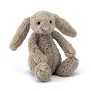 JELLYCAT Beżowy króliczek Bashful Bunny (mały 18 cm)